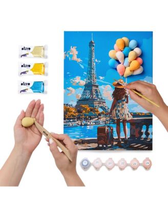 OKTO Air-Dry Clay 3D Painting Kit – Greetings From Paris (11.8 x 15.7 in)