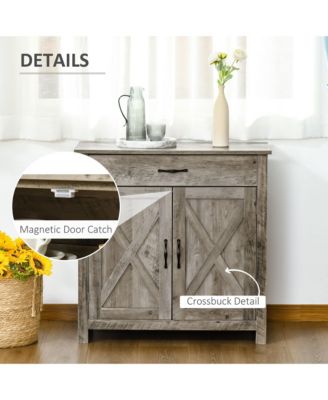32&amp;#x22; Modern Farm Style Sideboard Storage Buffet Server Cabinet Organizer