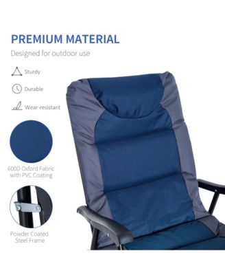 2PC Folding Outdoor Furniture Set, 2 Rocking Chairs,