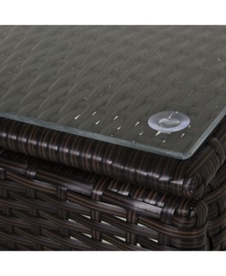 Pool Furniture, 2 Lounge Chairs & Table, Wheels, Cushioned,