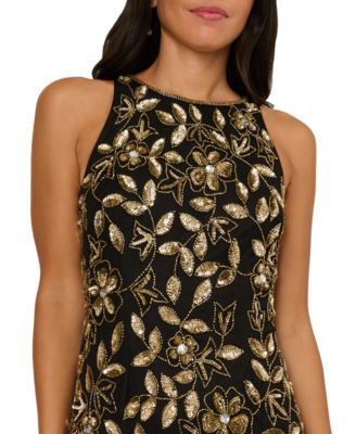 Women's Halter Neck Beaded Dress