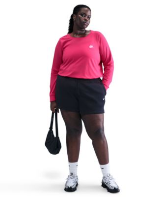 Plus Size Sportswear Club Long-Sleeve T-Shirt 