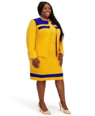 Seam Women's Crewneck Stripe Detail Sheath Dress