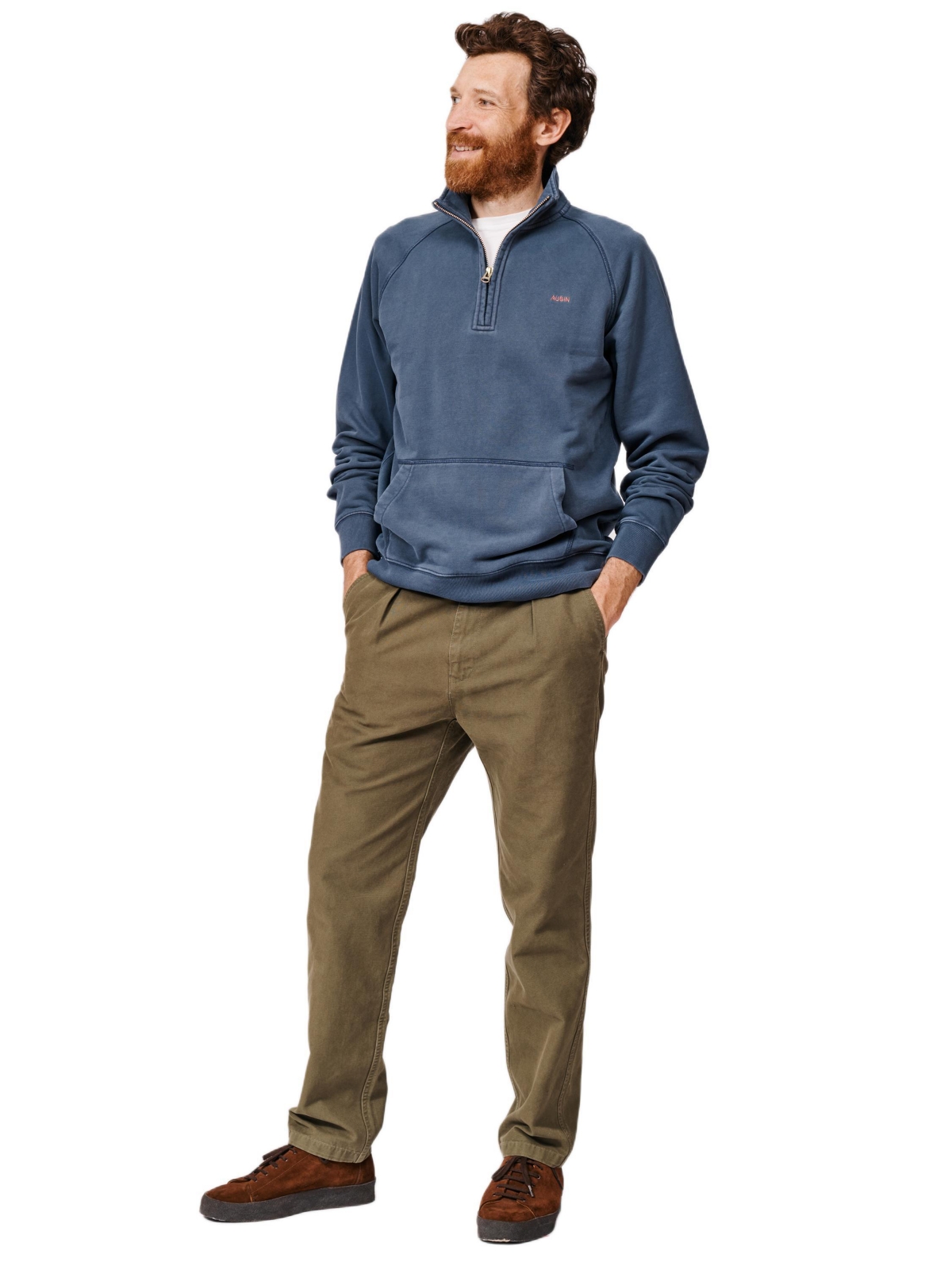 Aubin Men's Provost Zip Neck Sweatshirt