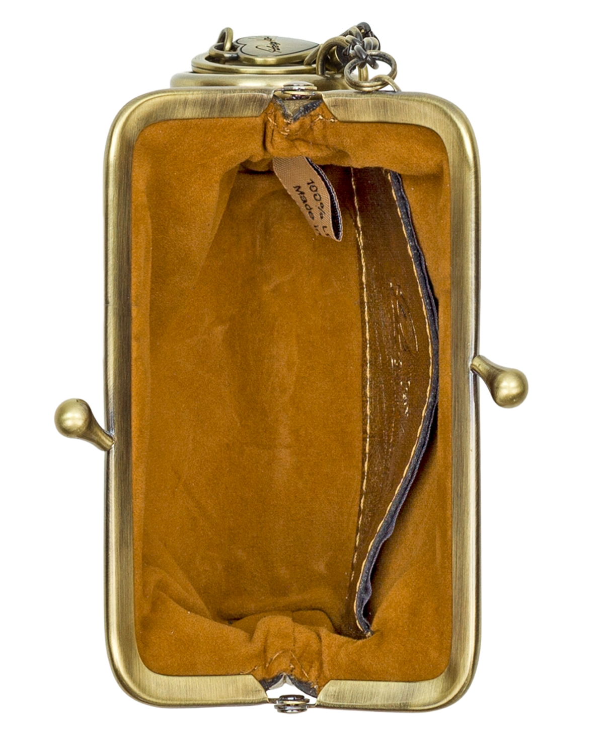 Patricia Nash Large Borse Kisslock Bag Charm In Gold