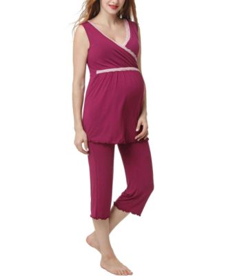 Maternity kimi + kai Nursing 2-Piece Pajama Set