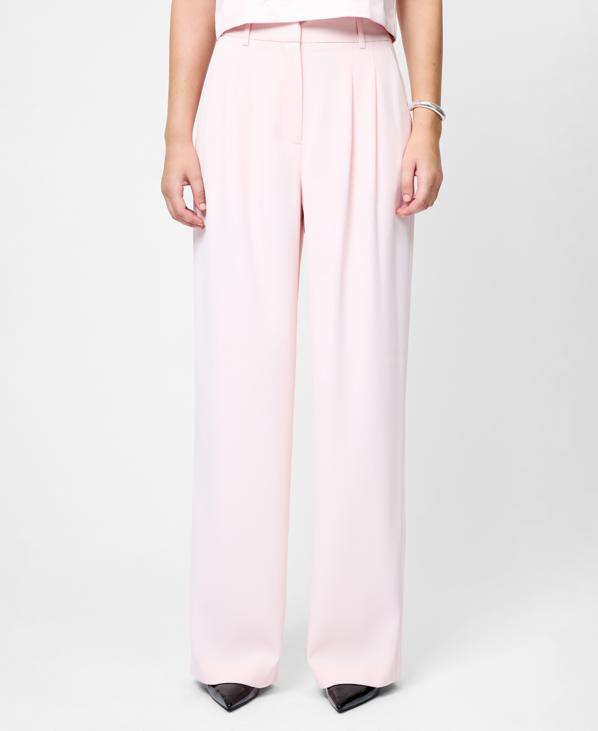 French Connection Women's Harrie Wide Leg Suiting Pants In Pink