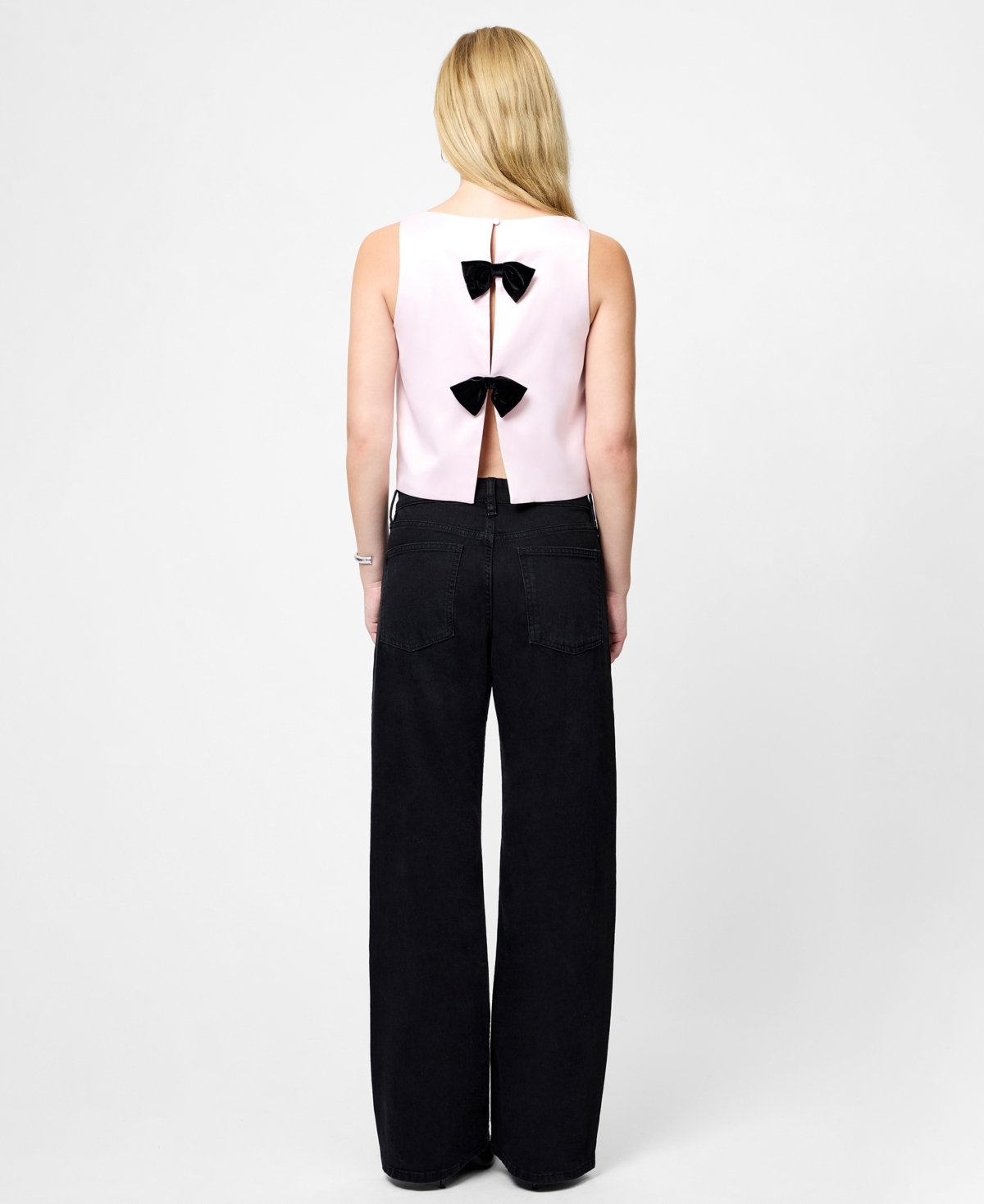 French Connection Women's Bow Embellished Sleeveless Top