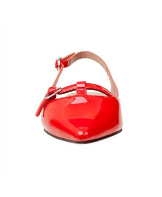 CELINA Women's T-Strap Mary Jane Slingback Flat