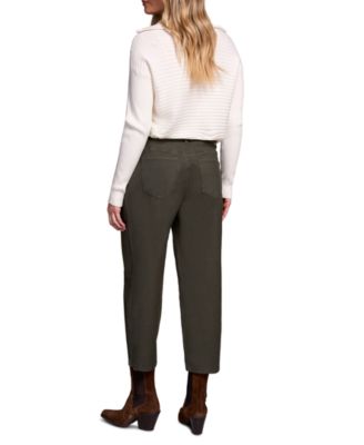 Women's Audrey Mid Rise Girlfriend Barrel Crop Jeans