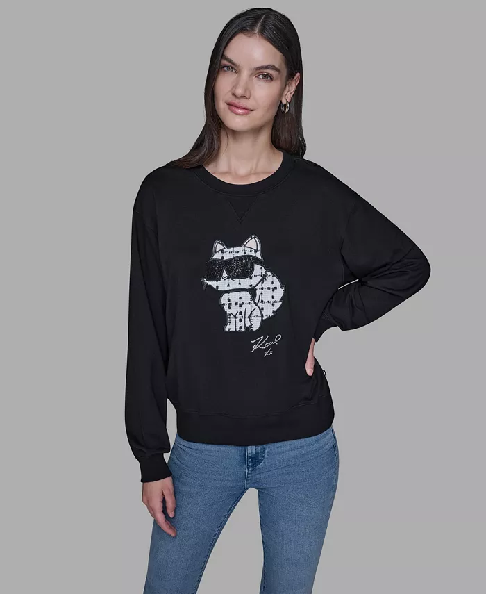 Women's Emoji Choupette Detail Sweater - thumbnail 6