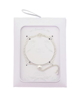 Cubic Zirconia Snowflake Adjustable Bolo Bracelet