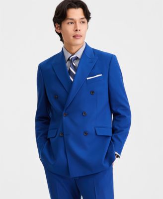 Men's Double-Breasted Slim-Fit Nested Suit