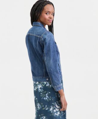 Cotton Denim Trucker Jacket
