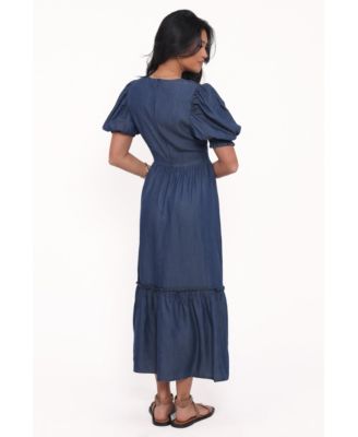 Women's Steele Puff Sleeve Midi Dress