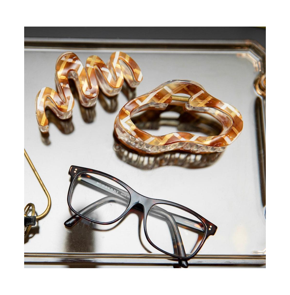 Headbands of Hope Large Luxe Oval Claw Clip – Caramel Marble