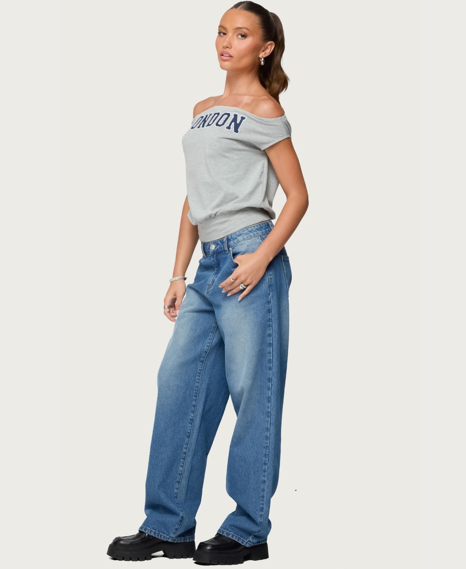 Women's So London Off Shoulder Top
