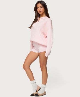 Women's Lorie Oversized Knit Polo Sweater