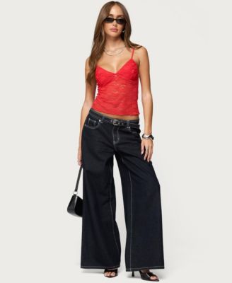 Women's Eira Sheer Lace Tank Top