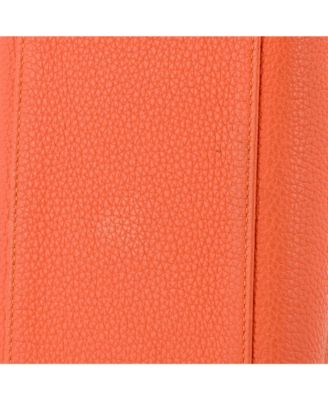 Kelly 28 Handbag Orange Togo with Gold Hardware