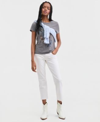 Women's Mid-Rise Sweet Crop Jeans