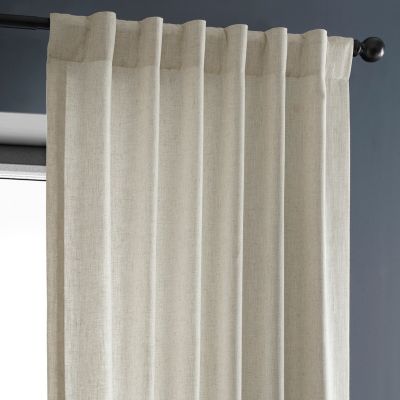 Heavy Faux Linen Curtain