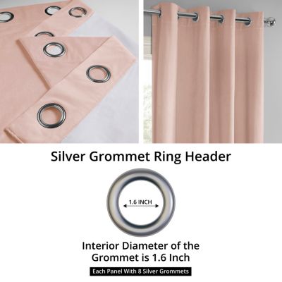 Grommet Signature Velvet Blackout Curtain