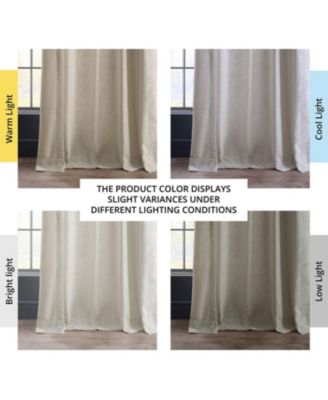 Heavy Faux Linen Curtain