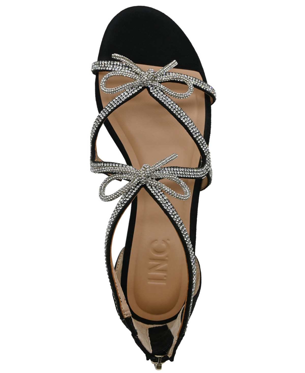 Inc International Concepts Women's Gellisaa Almond Toe Flat Sandals, Macy's Exclusive In Black