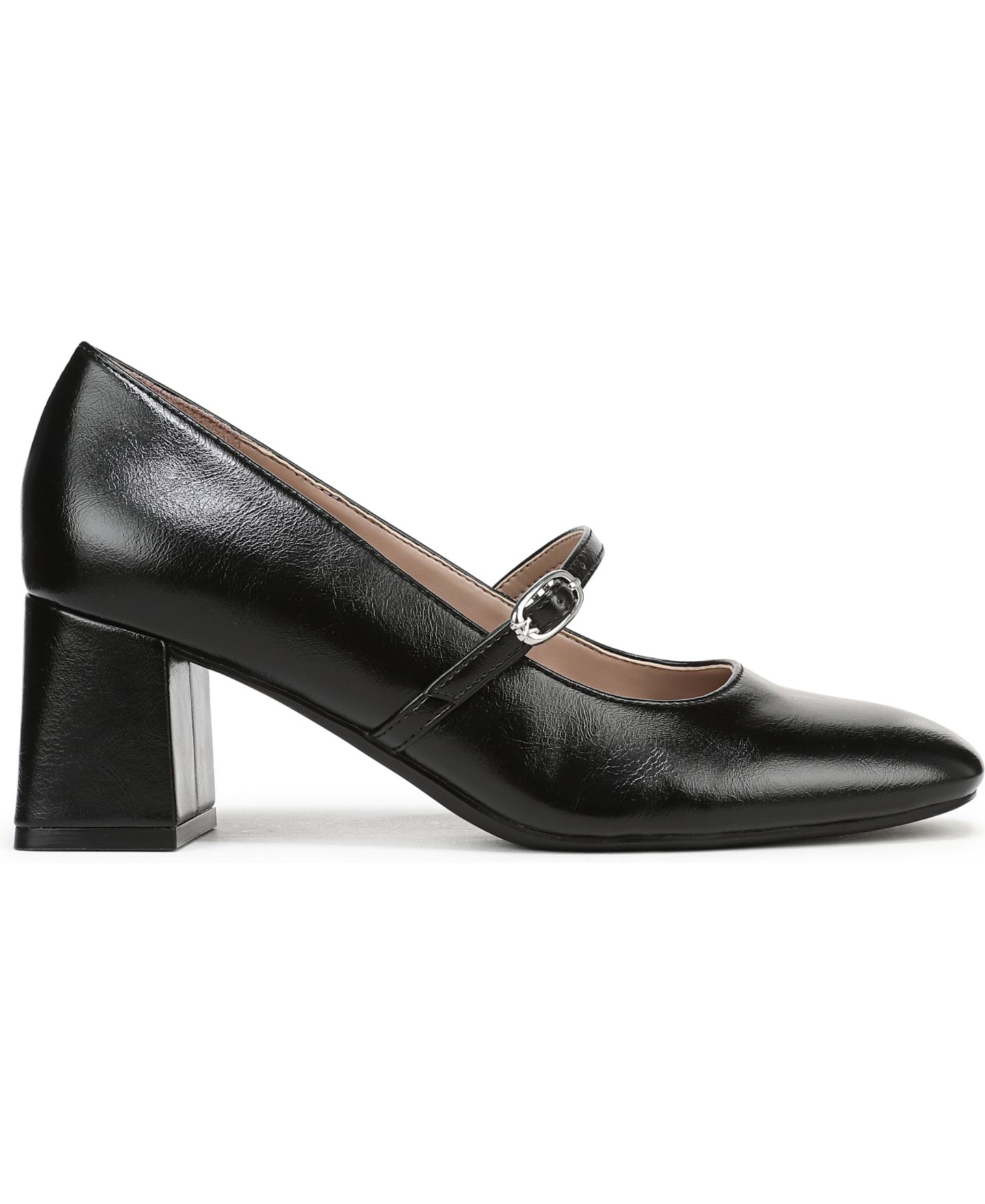 Женские туфли Naturalizer Dancing Mary-Jane Block-Heel Pumps, цвет: Чёрная искусственная кожа — фото 2