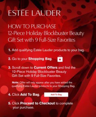 Est&eacute;e Lauder 12-Pc. Holiday Blockbuster Beauty Gift Set with 9 Full-Size Favorites - Only $90 with any Est&eacute;e Lauder purchase (A $652 Value!)