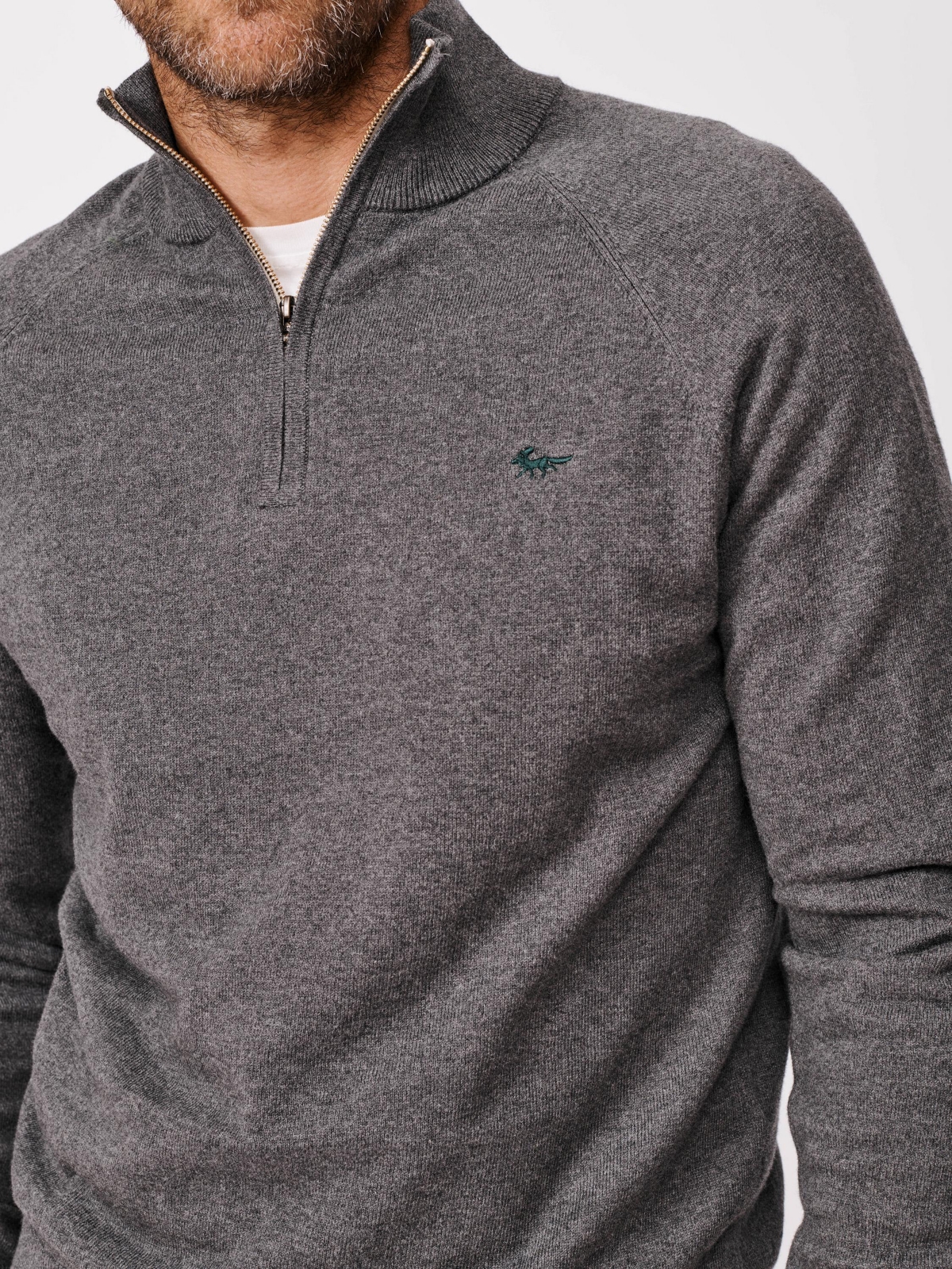 Aubin Men's Bonby Zip Neck Sweater