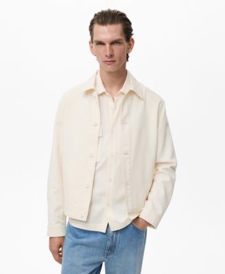 MANGO - Men's Buttons Straight Cotton Jacket