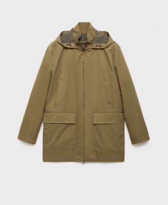 Men's Water-Repellent Hooded Parka