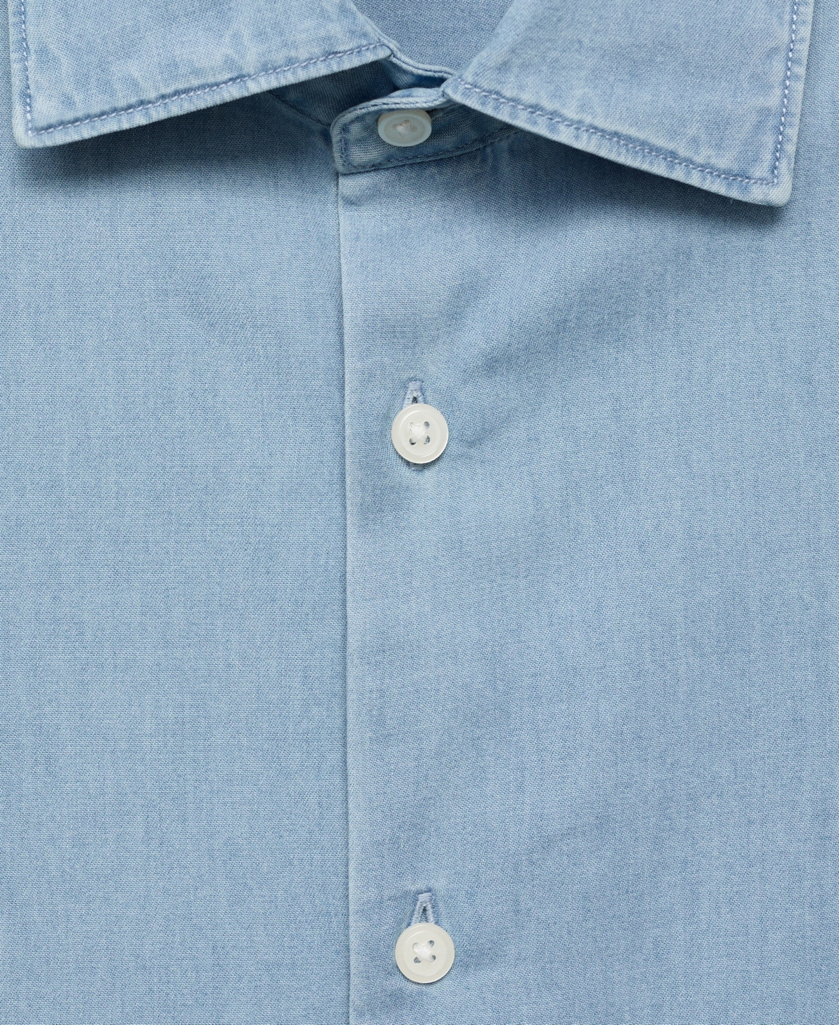 Mango Men's Cotton Chambray Shirt