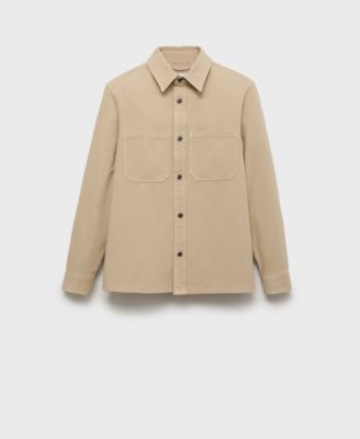Men's Denim Pockets Overshirt