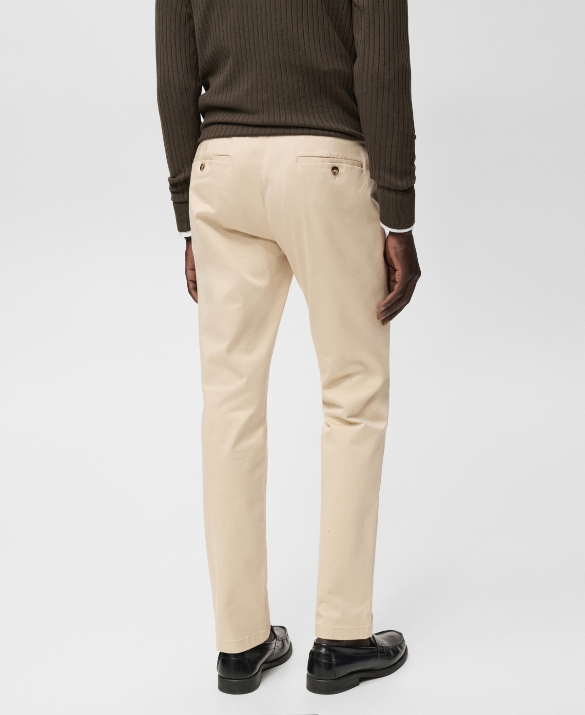 Mango Men's Barna Slim-Fit Twill Chino Pants