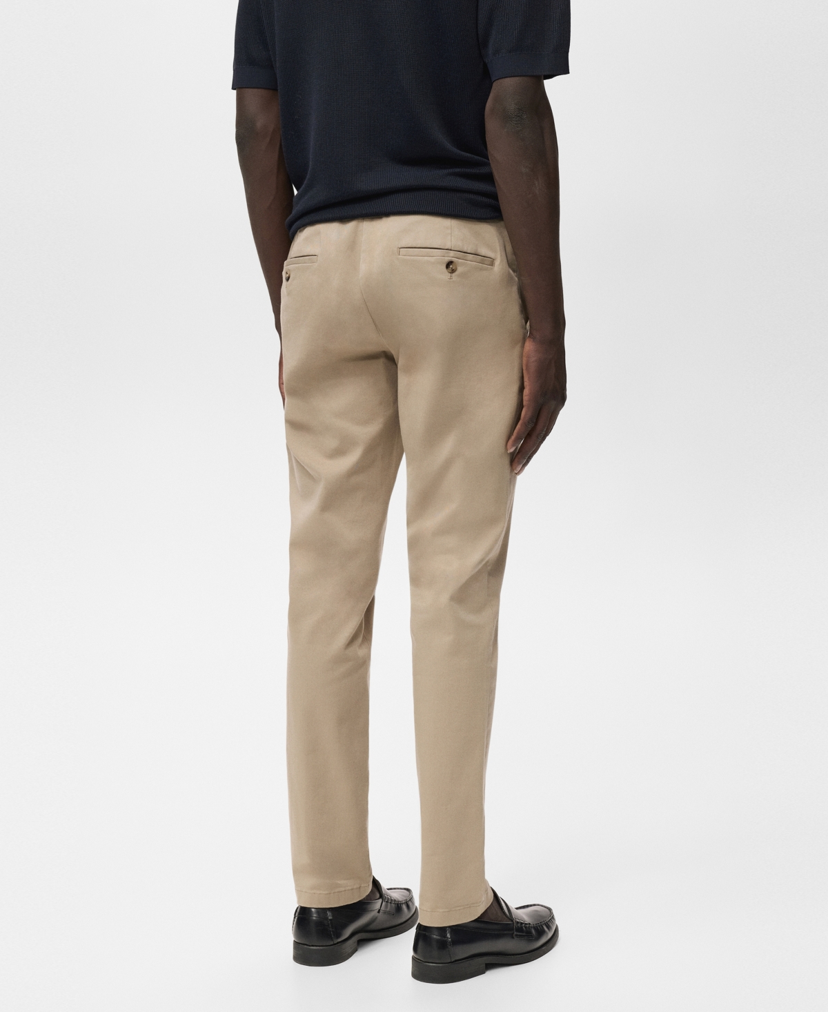 Mango Men's Barna Slim-Fit Twill Chino Pants