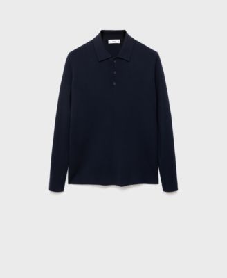 Men's Knitted Polo-Neck Sweater