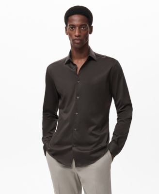 MANGO - Men's Comfort Stretch Non-Iron Shirt
