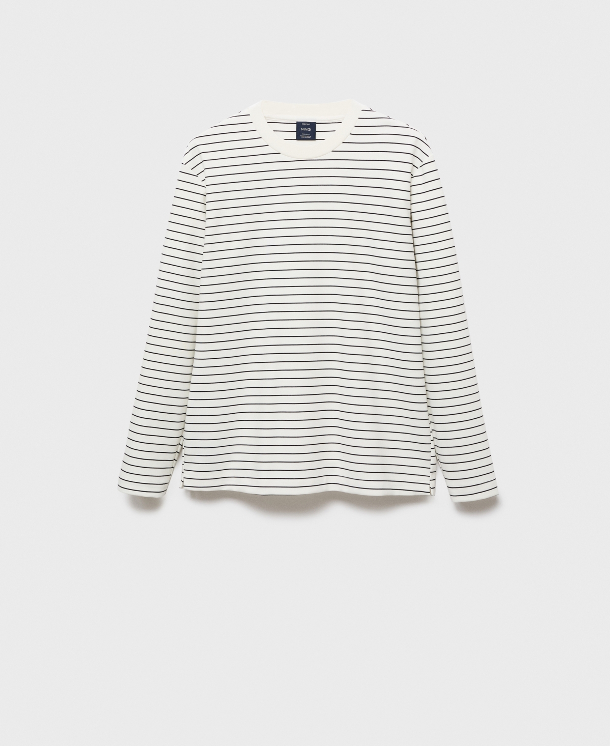 Mango Men's Striped Long Sleeves T-Shirt