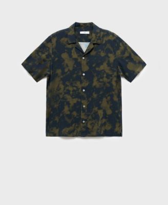 Men's Printed Fluid Regular-Fit Shirt