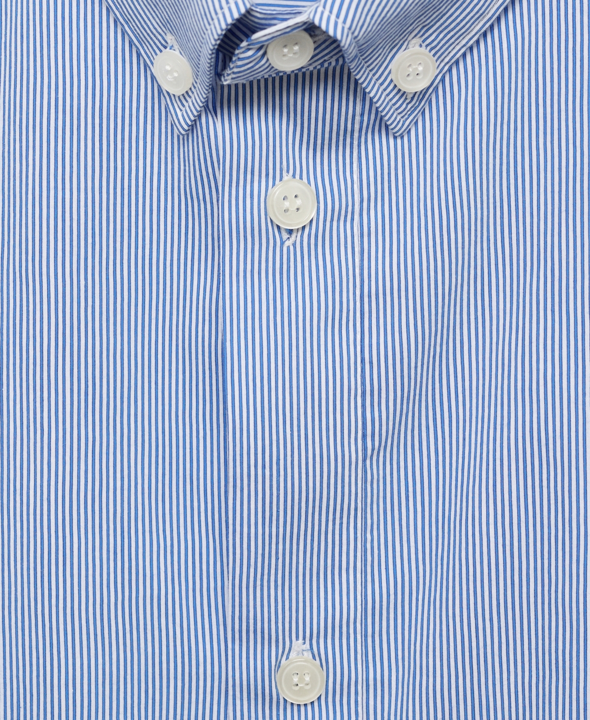 Mango Men's Regular Fit Striped Cotton Shirt