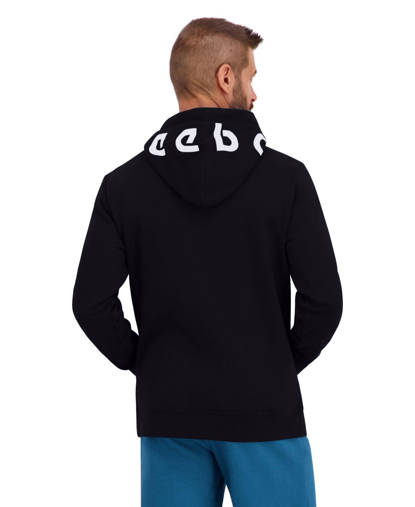 Мужское худи Reebok First Place Regular-Fit Long-Sleeve, цвет: Чёрный — фото 3