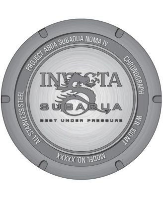 Men's 48199 Subaqua  Quartz Chronograph Red, Black Dial Watch