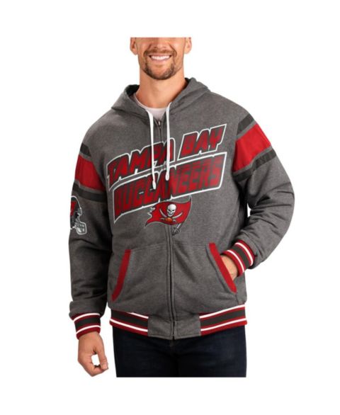 Мужская куртка G-III Sports by Carl Banks Red/Gray Tampa Bay Buccaneers Extreme Full Back Reversible Full-Zip
