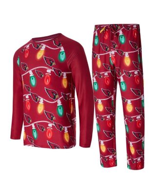Concepts Sport - Men's Cardinal Arizona Cardinals Garland Knit Raglan Long Sleeve Top and Pants Set
