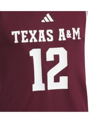 Big Boys and Girls 12 Maroon Texas A M Aggies Replica Swingman Jersey