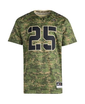 Men's 25 Camo Miami Hurricanes Honor Support Premier Strategy Jersey
