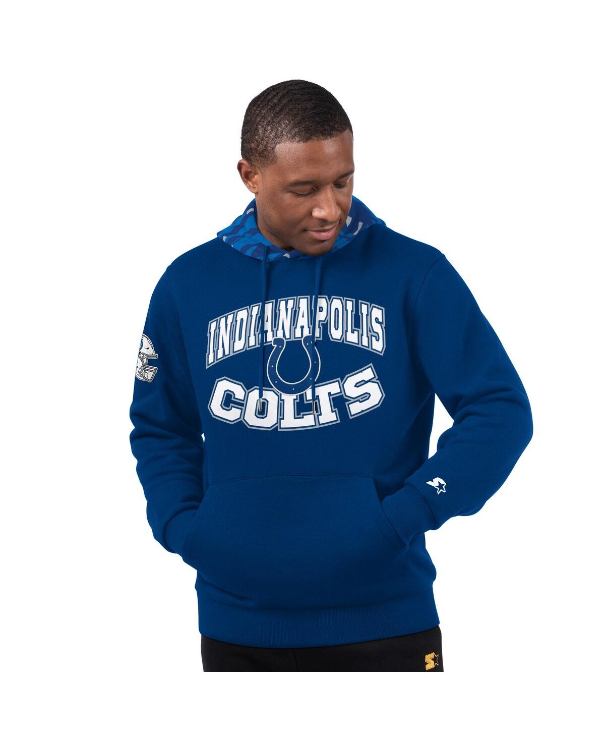 Starter Men's Royal Indianapolis Colts Thursday Night Gridiron Pullover Hoodie